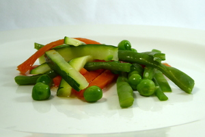 Verduras en bastones 