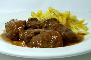 Goulash with french fries