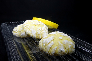 Galletas craqueladas de limón