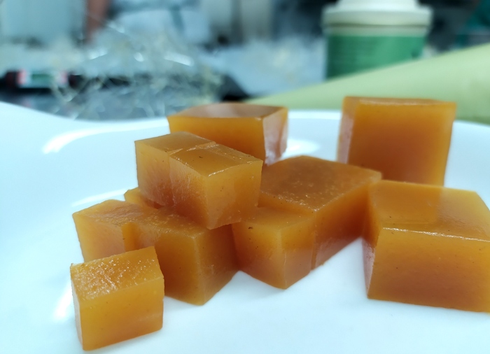 Peach-curry agar agar - Gastronomía Vasca: Escuela de Hostelería Leioa