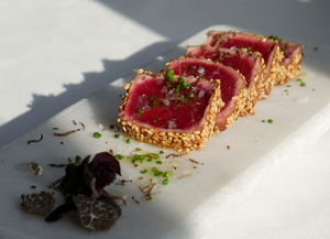 Tataki de atún rojo