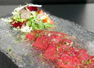 Carpaccio de atún rojo