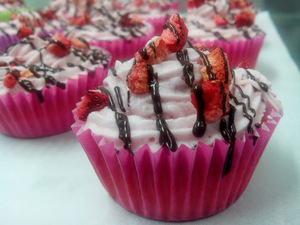 Cup Cake Fresas