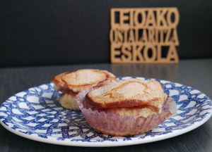 Raspberry filled cupcakes