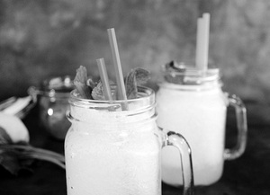 White rum slush