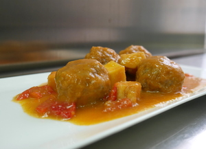 Beef and pork meatballs 