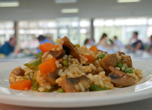 Risotto de calabaza vegano