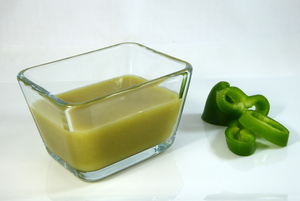 Crema de pimiento verde