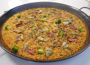 Paella de verduras