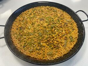 Pork tenderloin paella