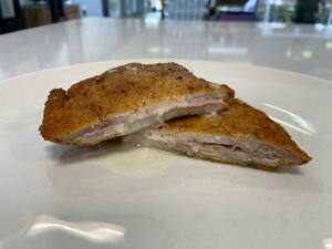 Escalope de cerdo relleno 