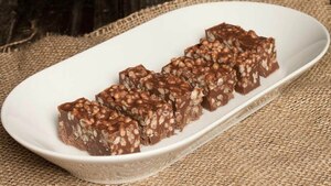 Turrón de chocolate crispy