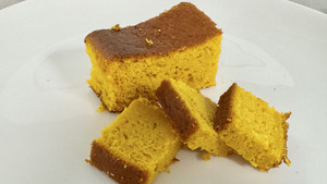 Yogurt and turmeric cake