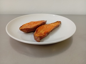 Guarnición de boniato y patata al horno