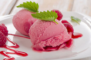 Raspberry sorbet