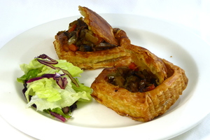 Vegetable filled vol-au-vents 