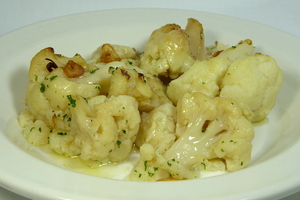 Cauliflower in Ajoarriero style 