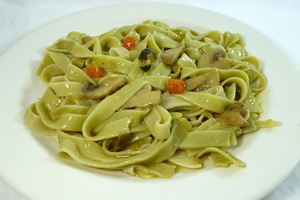 Fetuccinis con verduras