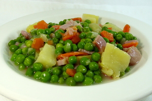Pea and potato stew