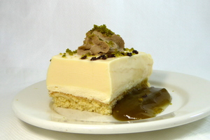 White Chocolate Bavarois Cake