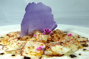 Carpaccio de pulpo y patata