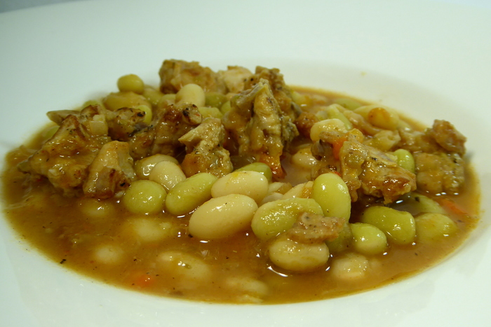 White beans and quail stew Cook & chill