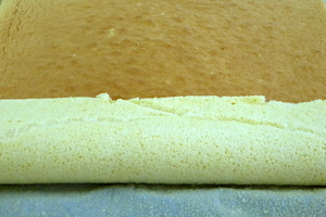 Génoise sponge cake to be rolled 