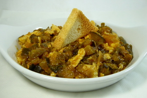 Pisto (stir-fried mix of vegetables) bilbao style
