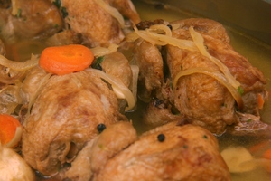 Quails in pickled sauce 