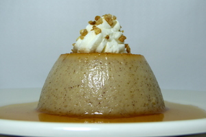 Flan de avellana