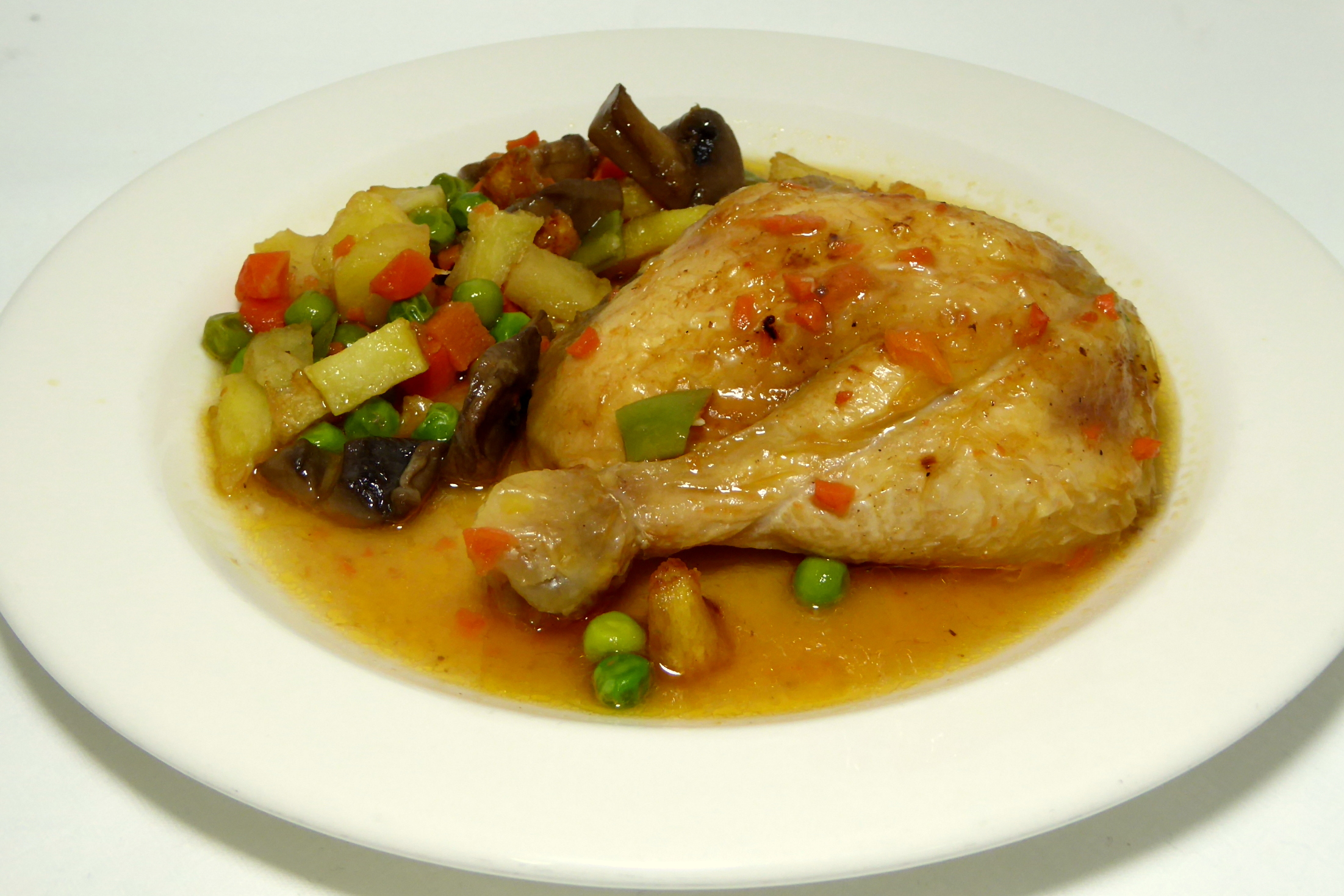 Braised chicken with mixed vegetables - Gastronomía Vasca: Escuela de  Hostelería Leioa