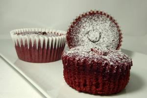 Red velvet muffins