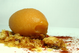 Sorbete de piña y tajín