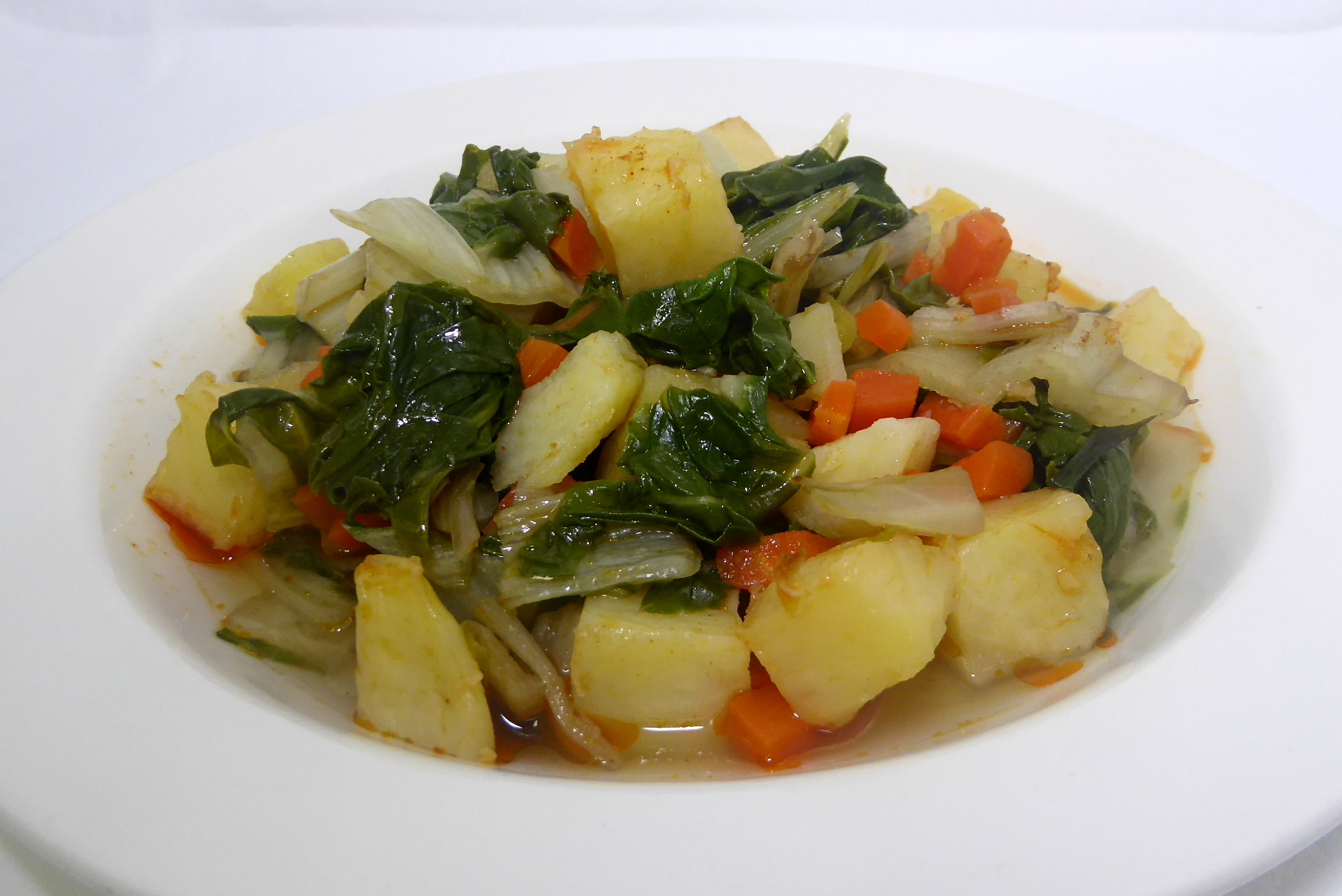 Acelgas con patatas - Gastronomía Vasca: Escuela de Hostelería Leioa