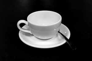 White coffee cup 