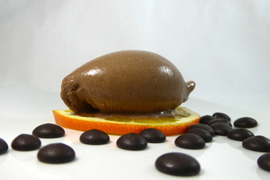 Chocolate and orange ice cream