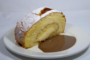 Cream patissiere swiss roll