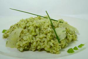 Pesto risotto