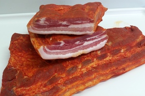 Marinated bacon