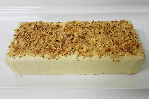 Cream and walnut nougat