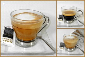 Espresso with a dash of milk