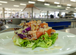 Quinoa and soy mayonnaise salad