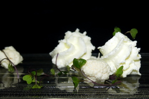 Espuma de coliflor