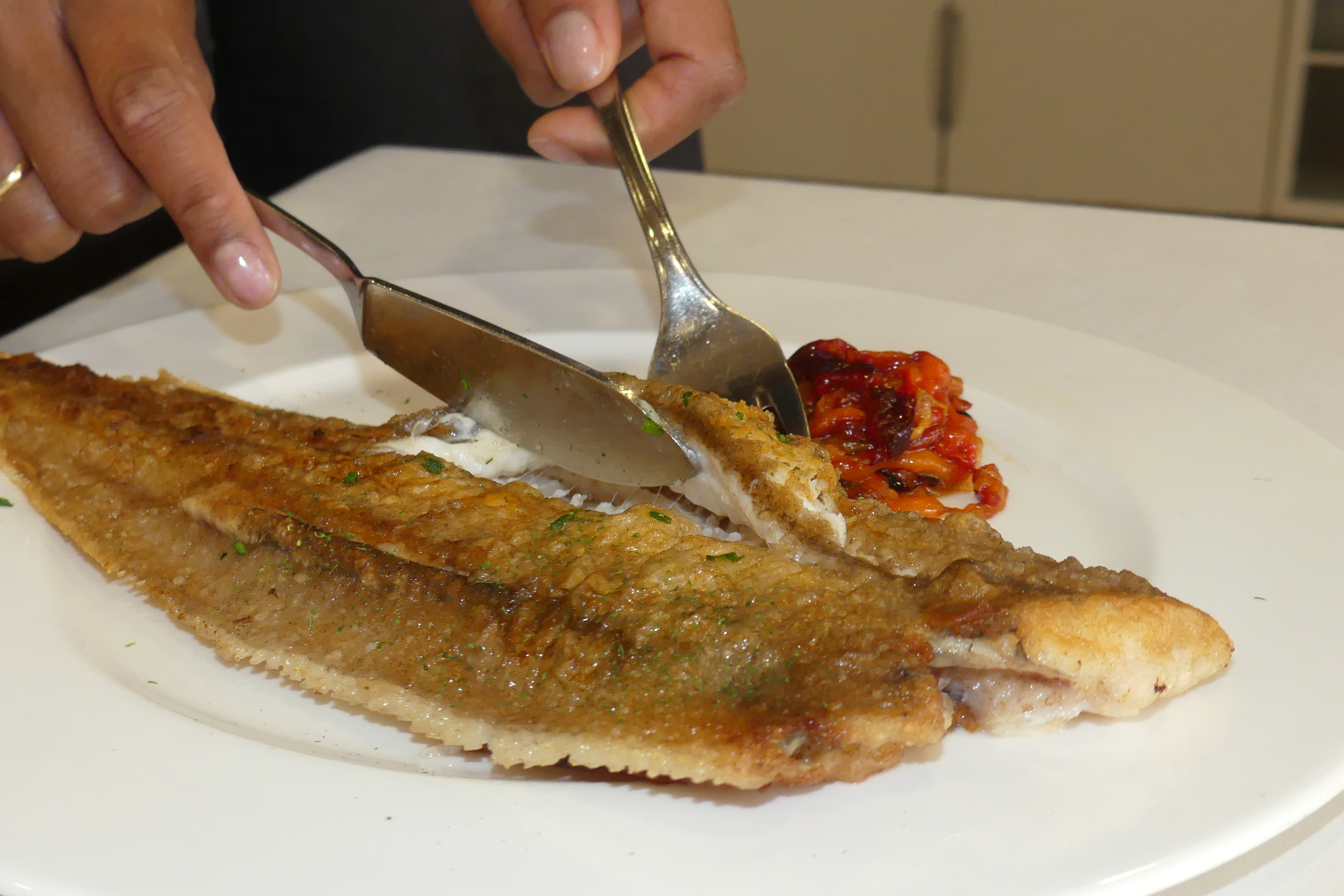 tono vaquero Exclusión Gallo a la plancha con pimientos rojos - Gastronomía Vasca: Escuela de Hostelería Leioa tono vaquero Exclusión Gallo a la plancha con pimientos rojos - Gastronomía Vasca: Escuela de Hostelería Leioa