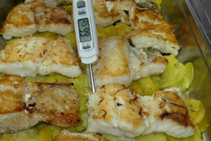 Elaboración de pescado al horno