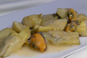 Artichokes à la marinara (5th range cuisine)