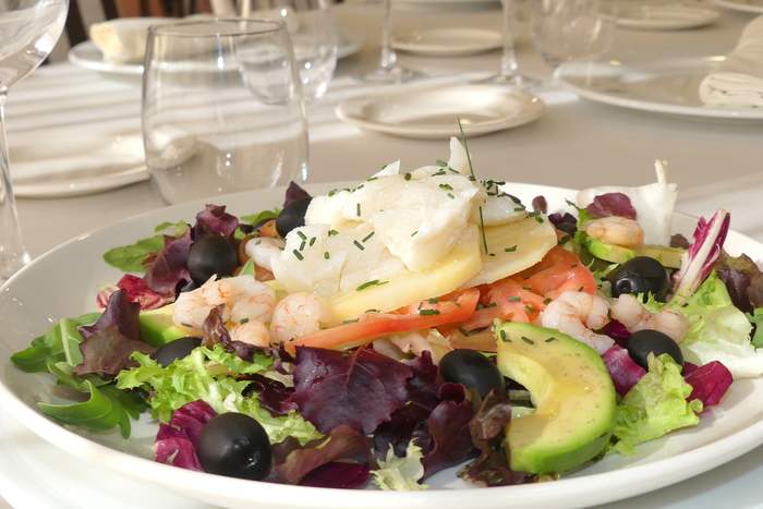 langoustine and cod salad