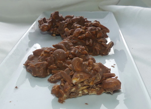 Rocas de chocolate con leche