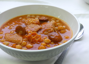 Chickpeas with tripe