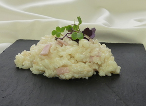 Risotto de jamón cocido